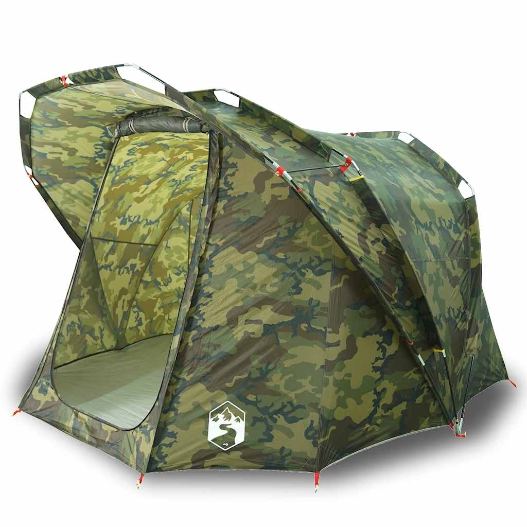 Vidaxl vistent 4-persoons waterdichte camouflage
