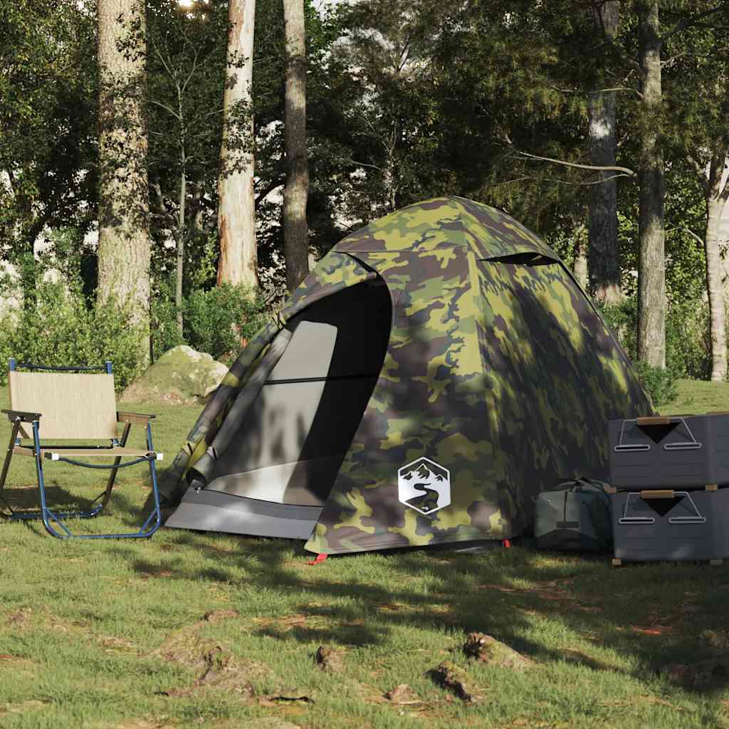 Vidaxl koepeltent 2-persoons waterdichte camouflage