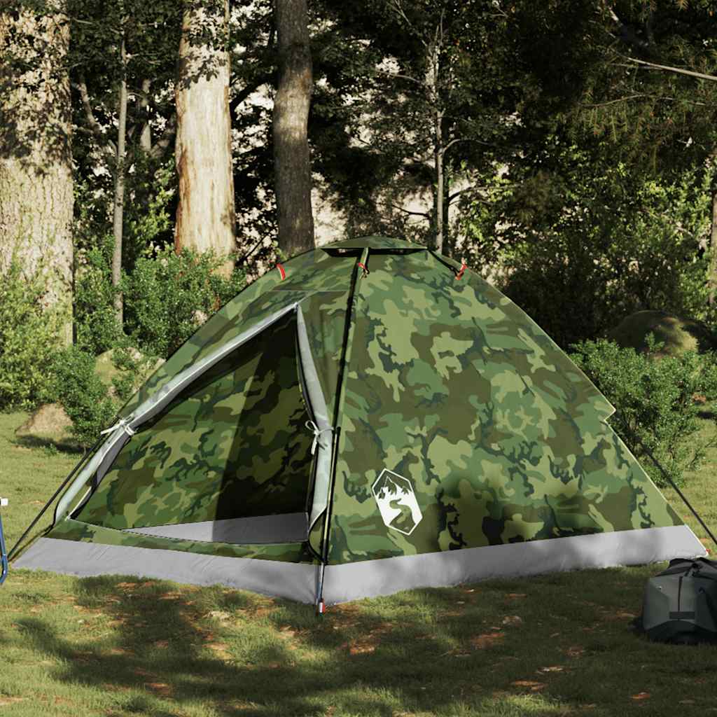 Vidaxl koepeltent 2-persoons waterdichte camouflage