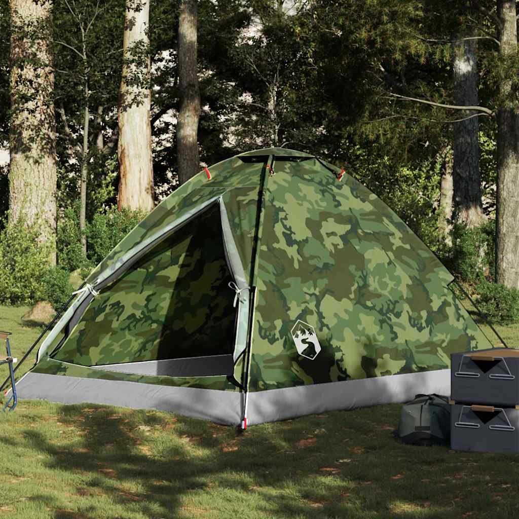 Vidaxl koepeltent 4-persoons waterdichte camouflage
