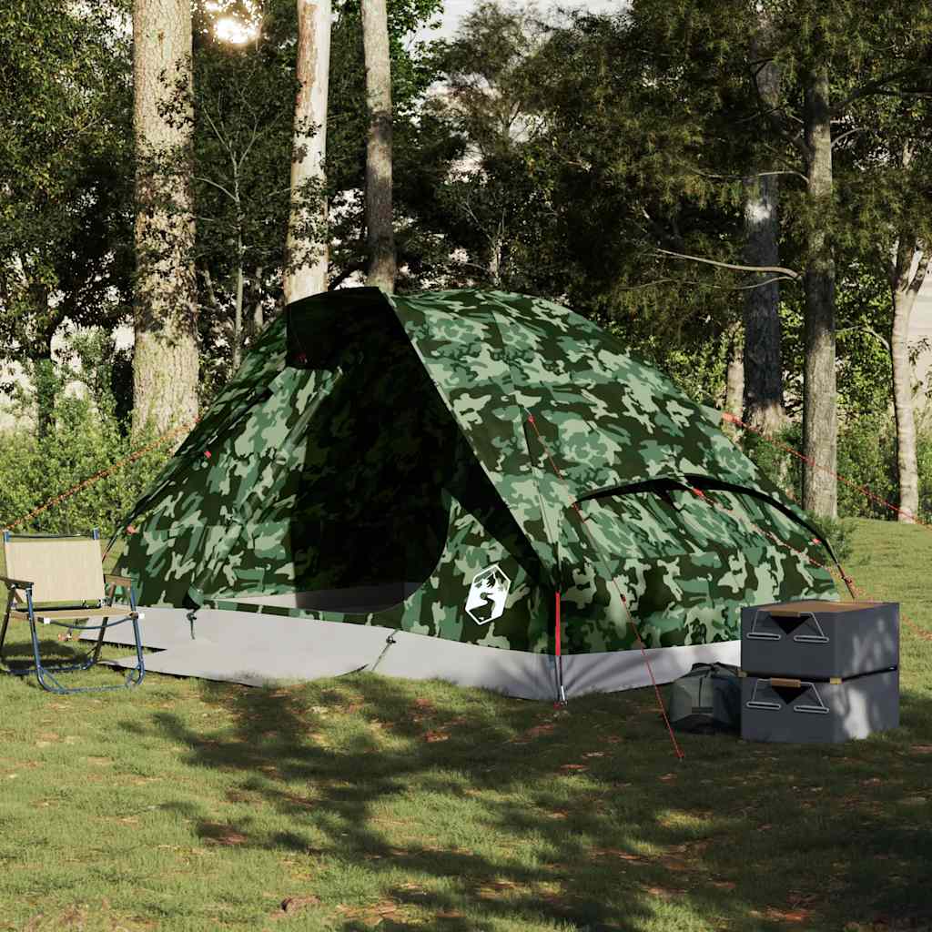 Vidaxl koepeltent 4-persoons waterdichte camouflage