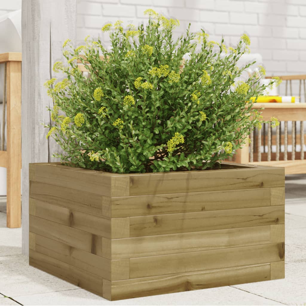 Vidaxl plantenbak 40x40x23 cm geïmpregneerd groenenhout