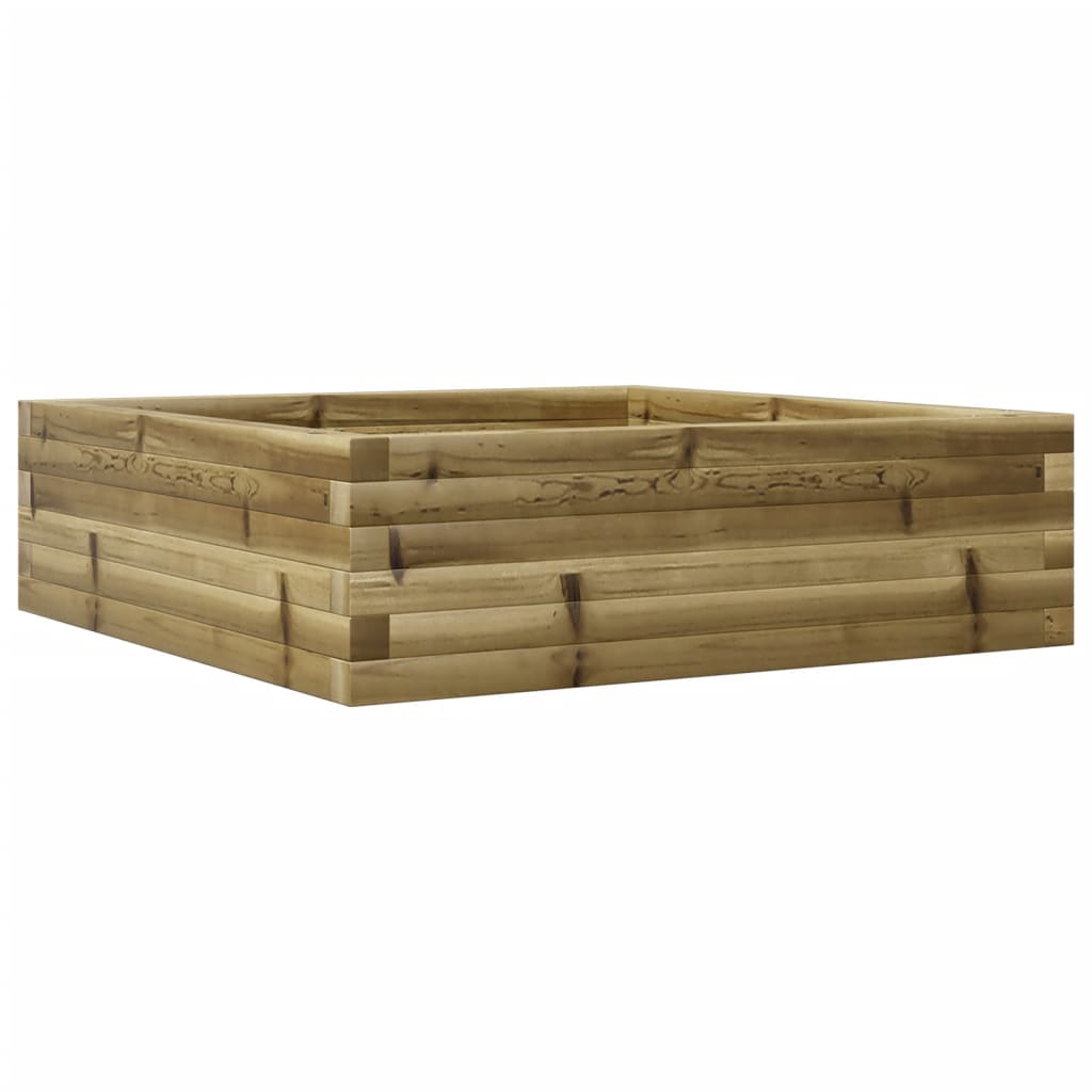 Vidaxl plantenbak 80x80x23 cm geïmpregneerd groenenhout