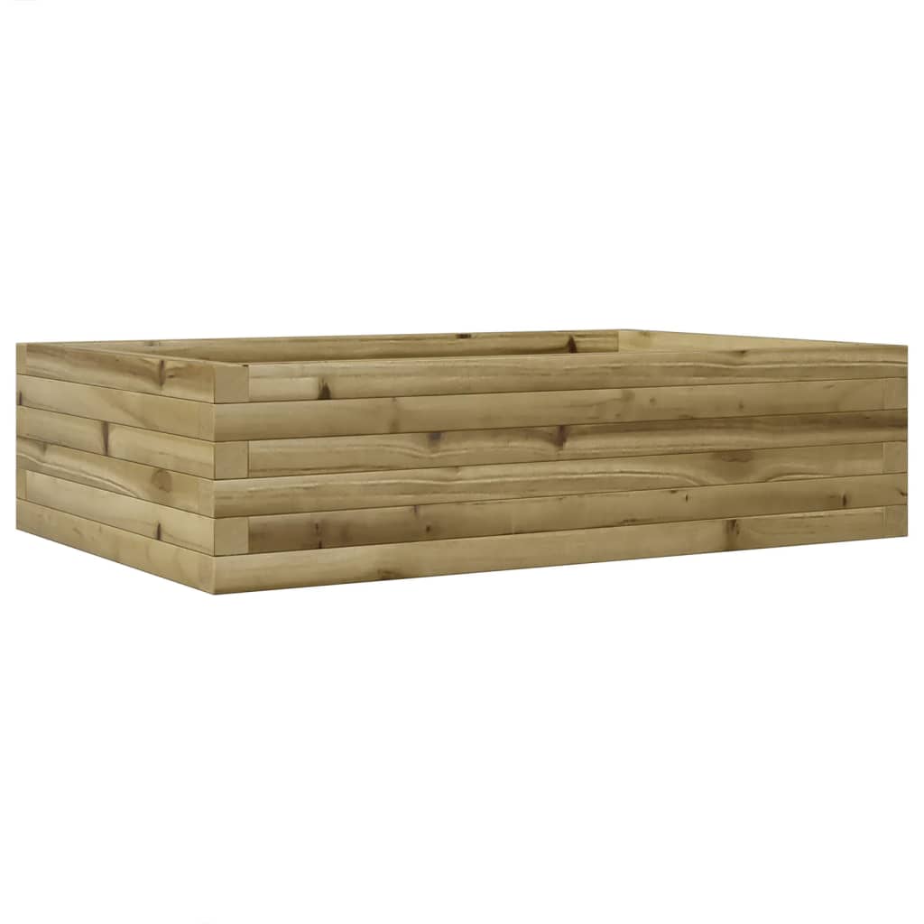 Vidaxl plantenbak 90x60x23 cm geïmpregneerd groenenhout