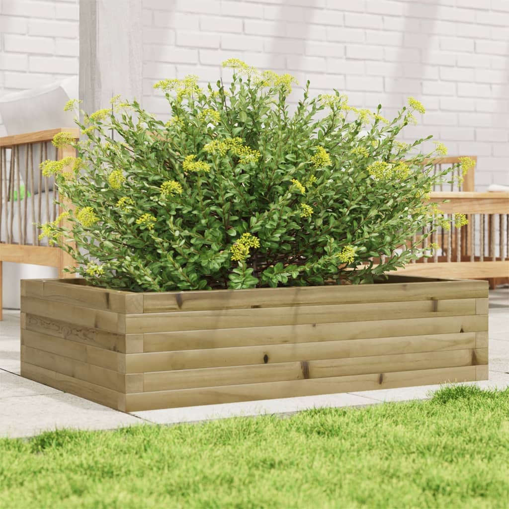 Vidaxl plantenbak 90x60x23 cm geïmpregneerd groenenhout