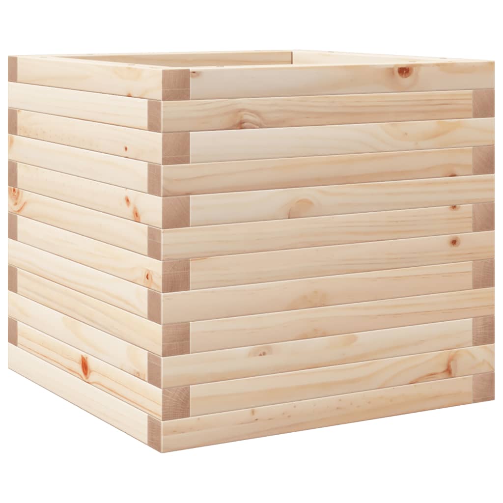 Vidaxl plantenbak 50x50x45,5 cm massief groenhout