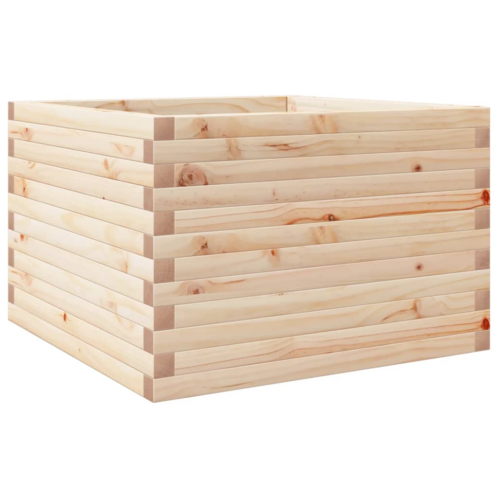 Vidaxl plantenbak 70x70x45,5 cm massief groenhout