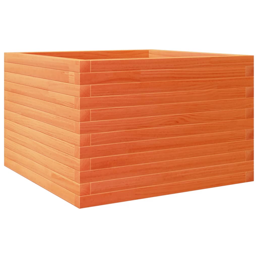 Vidaxl plantenbak 70x70x45,5 cm massief groenenhout wasbruin