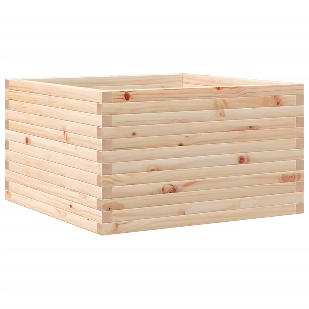 Vidaxl plantenbak 80x80x45,5 cm massief groenhout