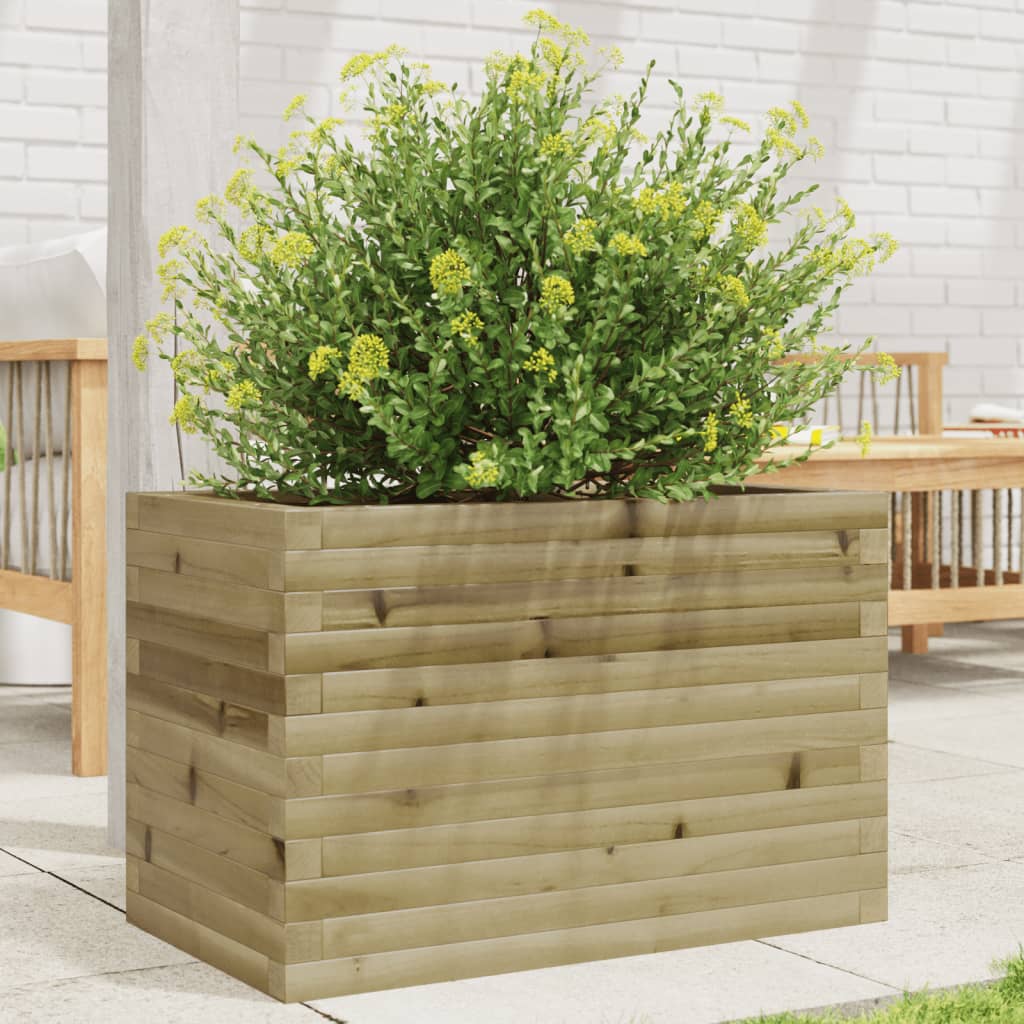 Vidaxl plantenbak 70x40x45,5 cm geïmpregneerd groenenhout