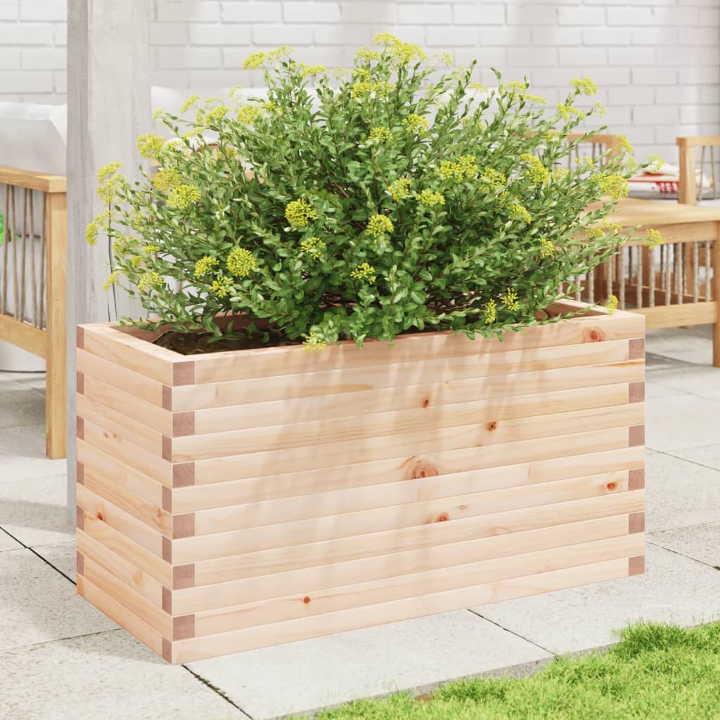 VidaXL Plantenbak 90x40x45,5 cm massief groenhout