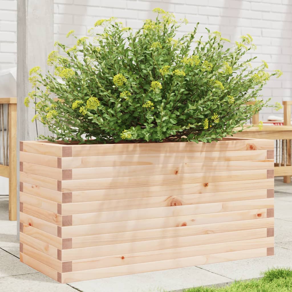 VidaXL Plantenbak 90x40x45,5 cm massief groenhout