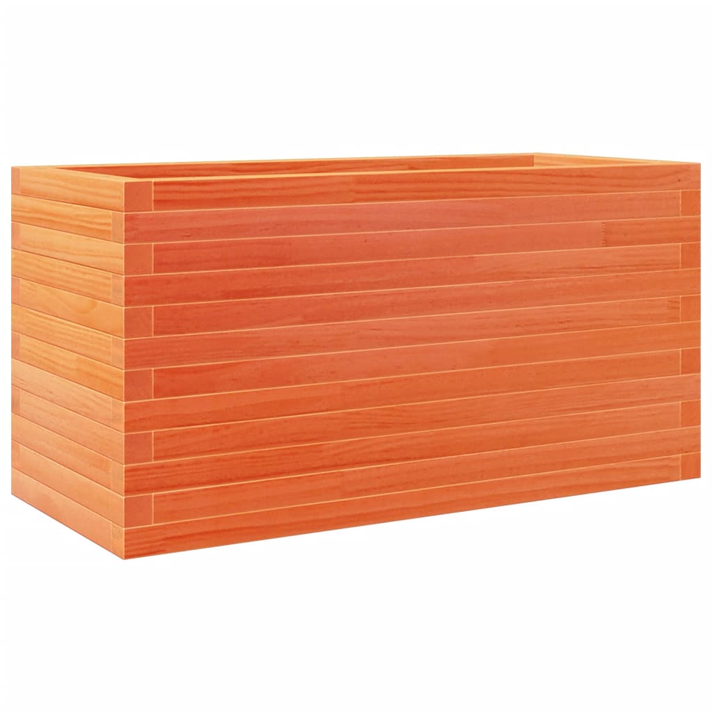 Vidaxl plantenbak 90x40x45,5 cm massief groenenhout wasbruin