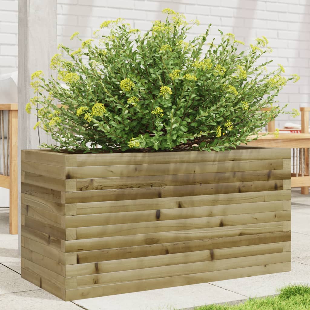 Vidaxl plantenbak 90x40x45,5 cm geimpregneerd groenhout