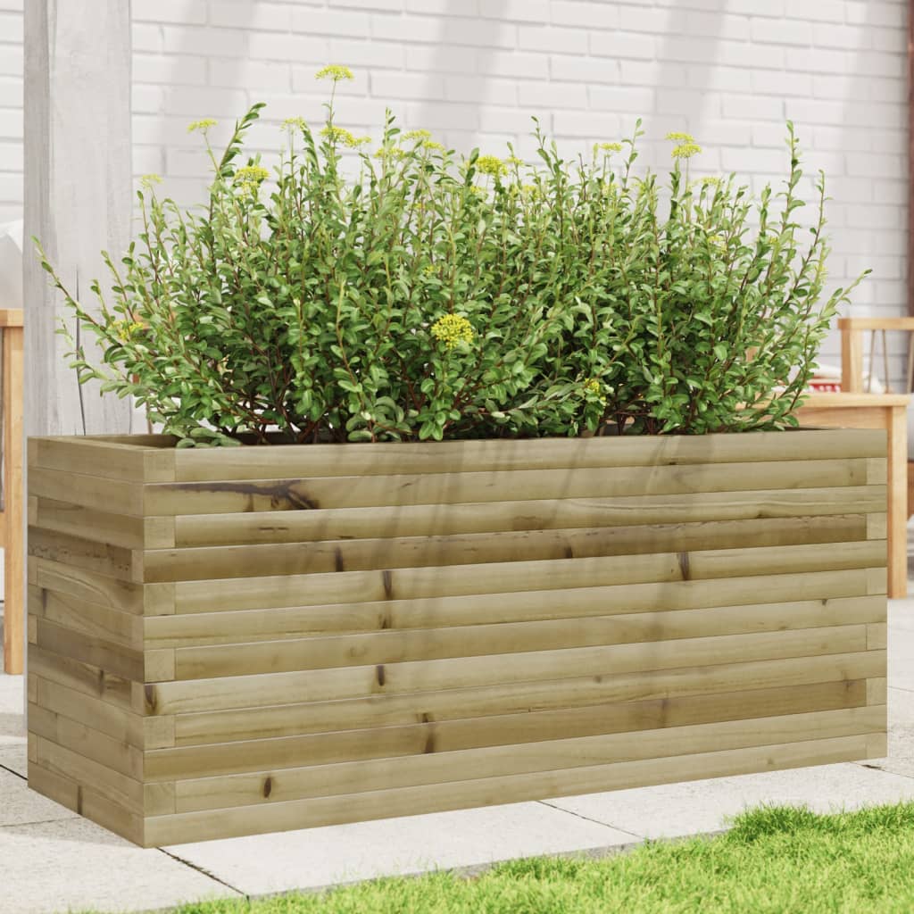 Vidaxl plantenbak 110x40x45,5 cm geïmpregneerd groenenhout
