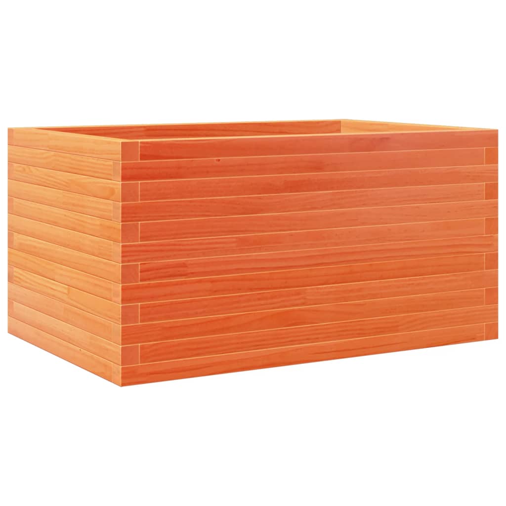 Vidaxl plantenbak 90x60x45,5 cm massief groenenhout wasbruin