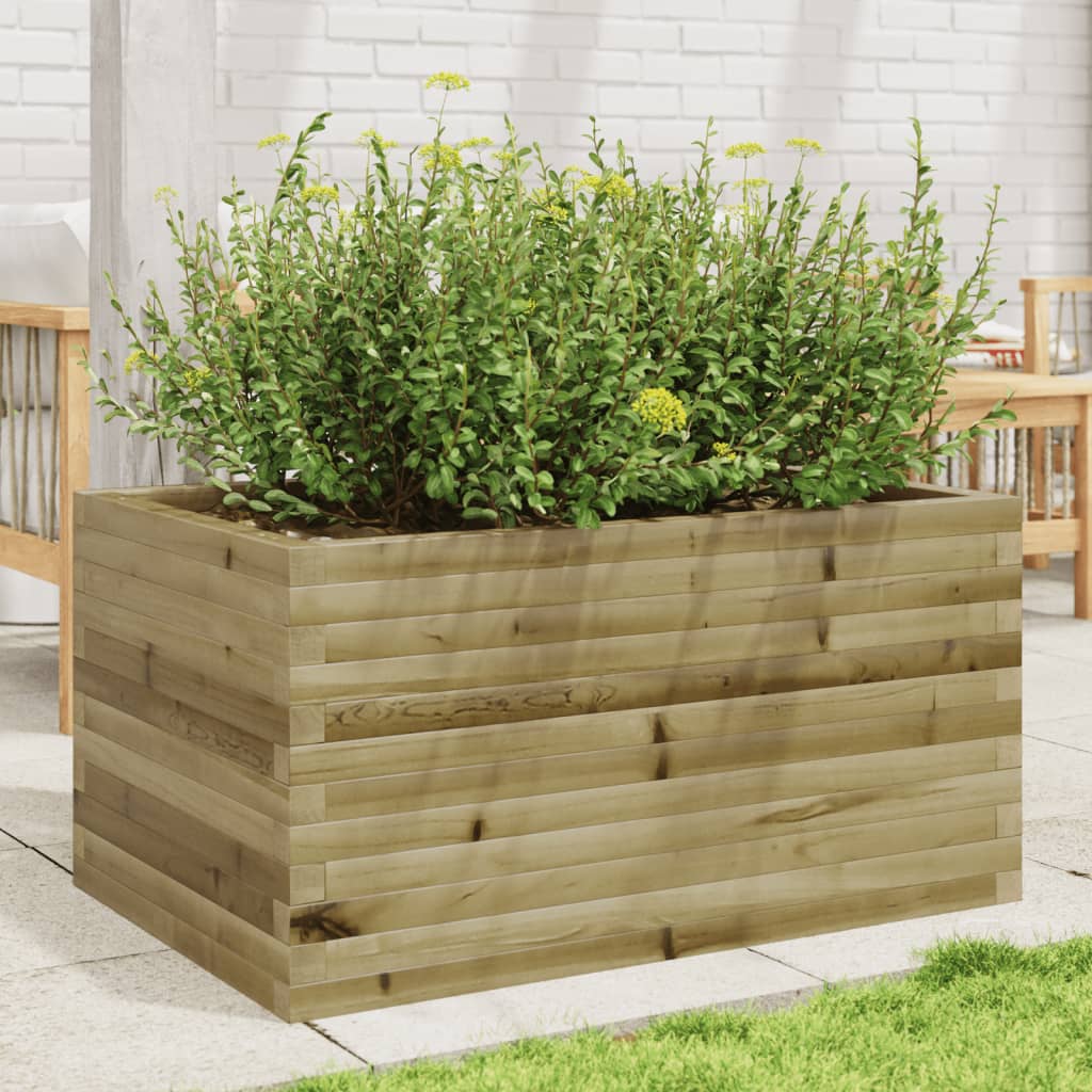 Vidaxl plantenbak 90x60x45,5 cm geïmpregneerd groenenhout