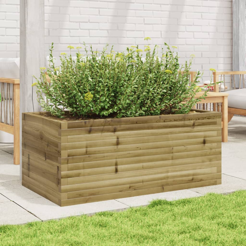 Vidaxl plantenbak 110x60x45,5 cm geïmpregneerd groenenhout