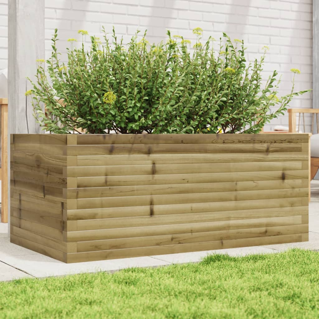 Vidaxl plantenbak 110x60x45,5 cm geïmpregneerd groenenhout