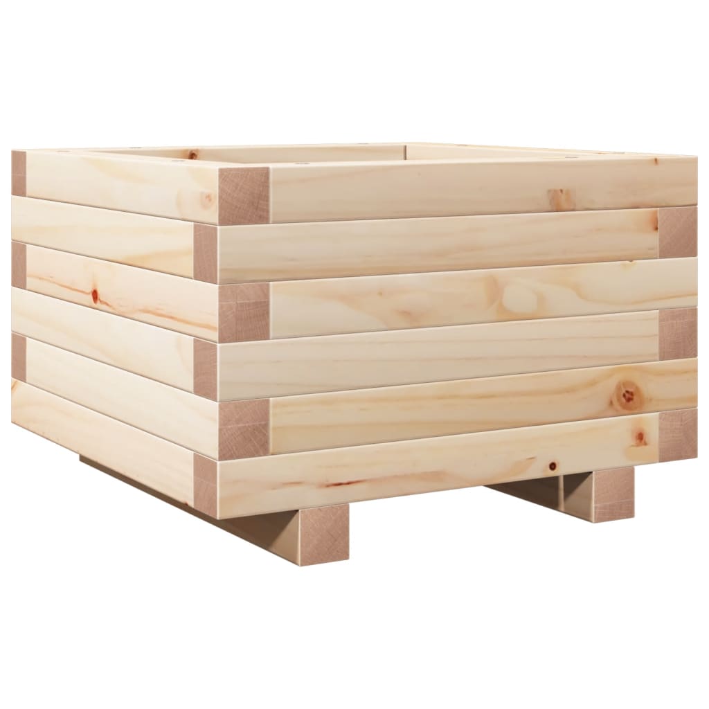 Vidaxl plantenbak 40x40x26,5 cm massief groenhout