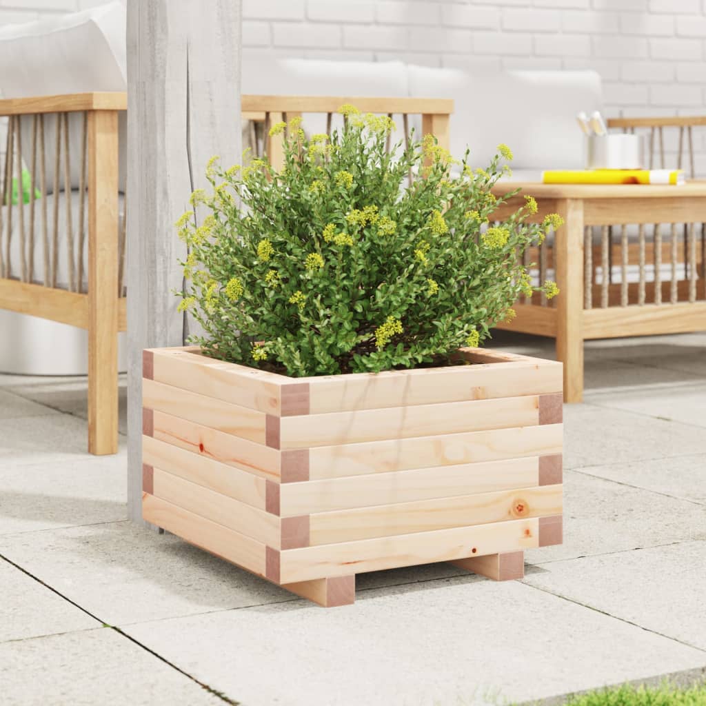 Vidaxl plantenbak 40x40x26,5 cm massief groenhout