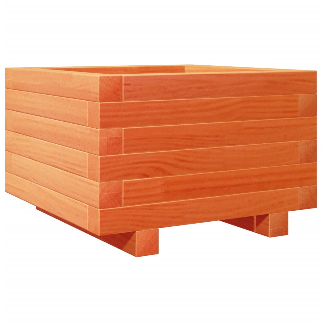 Vidaxl plantenbak 40x40x26,5 cm massief groenenhout wasbruin