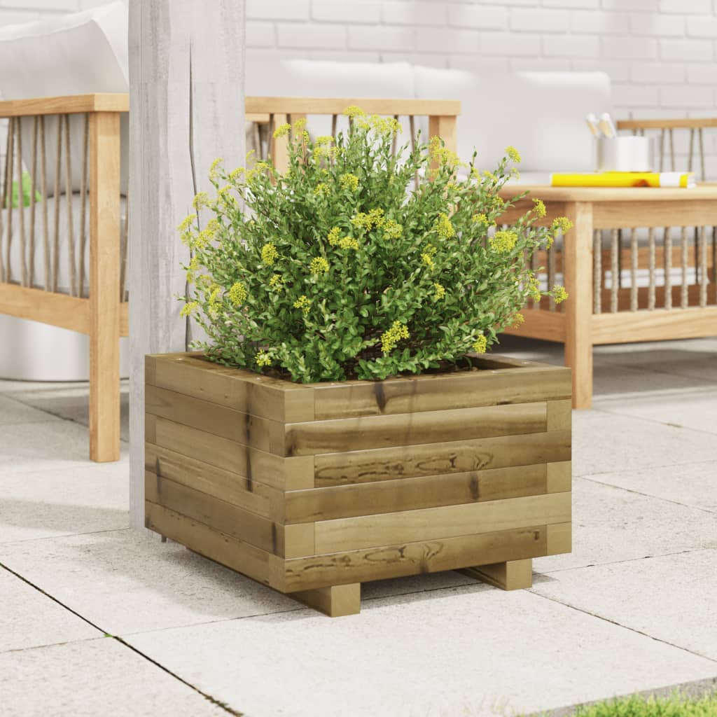 Vidaxl plantenbak 40x40x26,5 cm geïmpregneerd groenenhout