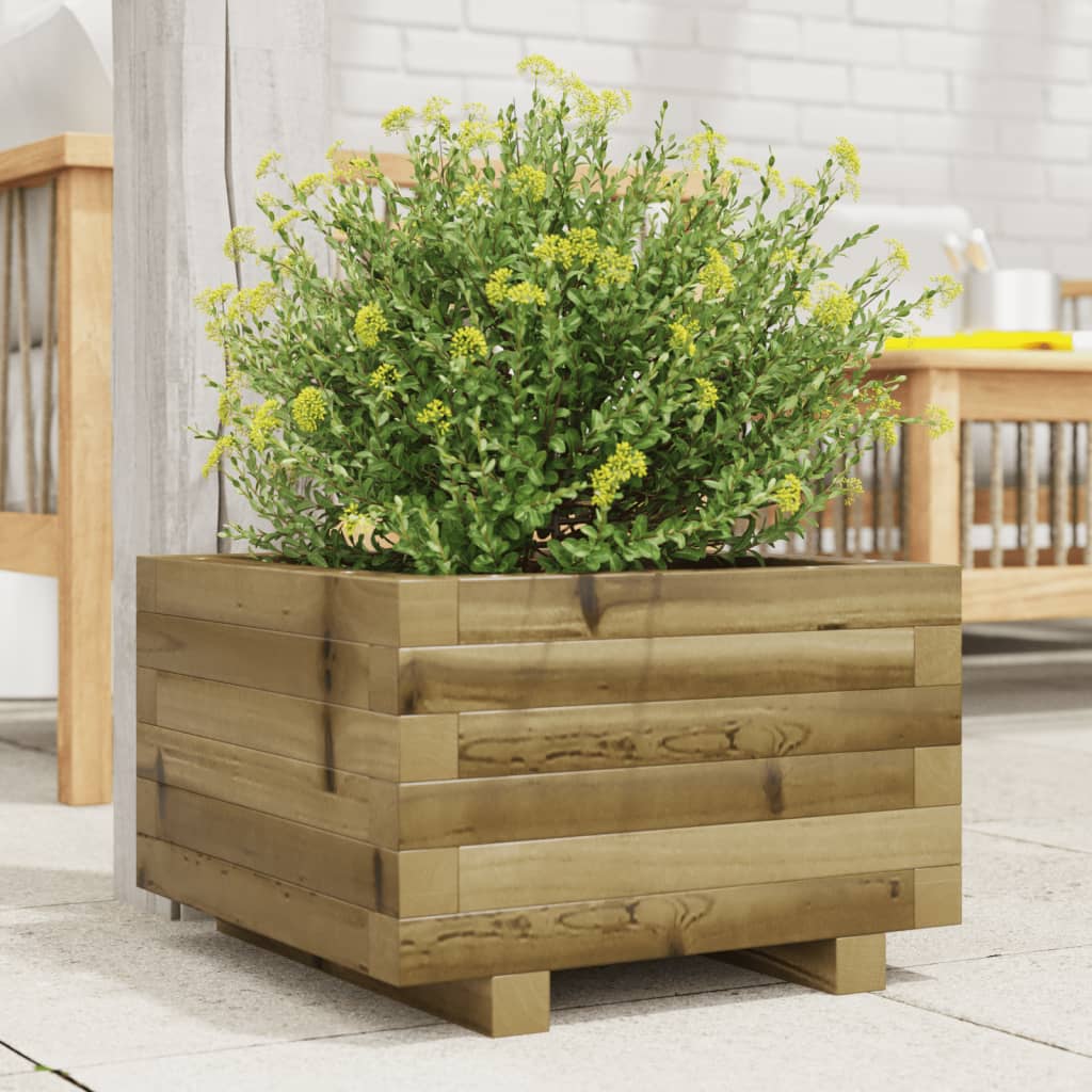 Vidaxl plantenbak 40x40x26,5 cm geïmpregneerd groenenhout