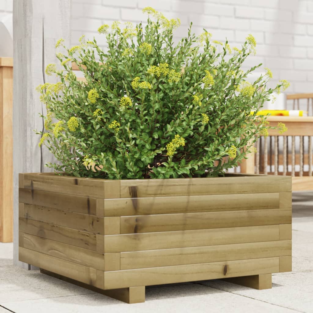 Vidaxl plantenbak 50x50x26,5 cm geïmpregneerd groenenhout