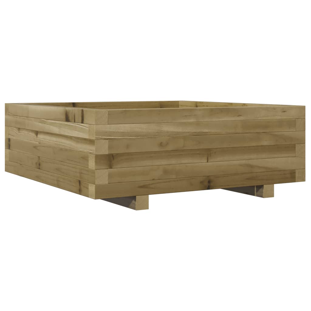 Vidaxl plantenbak 70x70x26,5 cm geïmpregneerd groenenhout