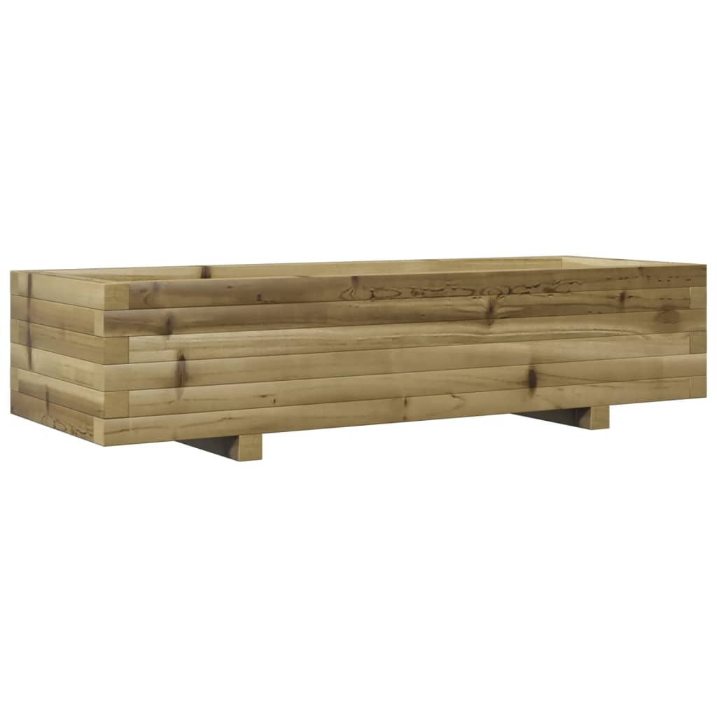 Vidaxl plantenbak 110x40x26,5 cm geïmpregneerd groenenhout