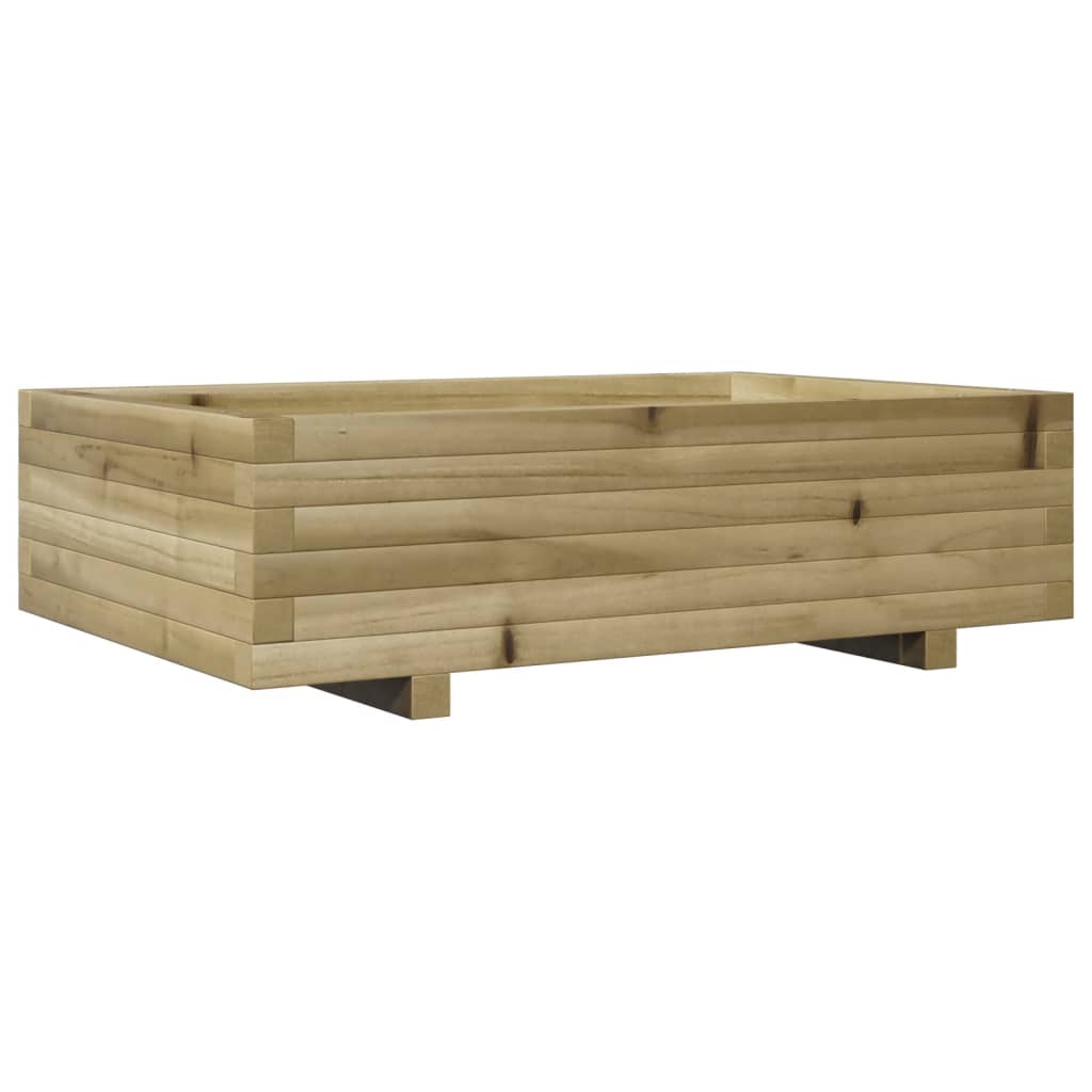 Vidaxl plantenbak 90x60x26,5 cm geïmpregneerd groenenhout