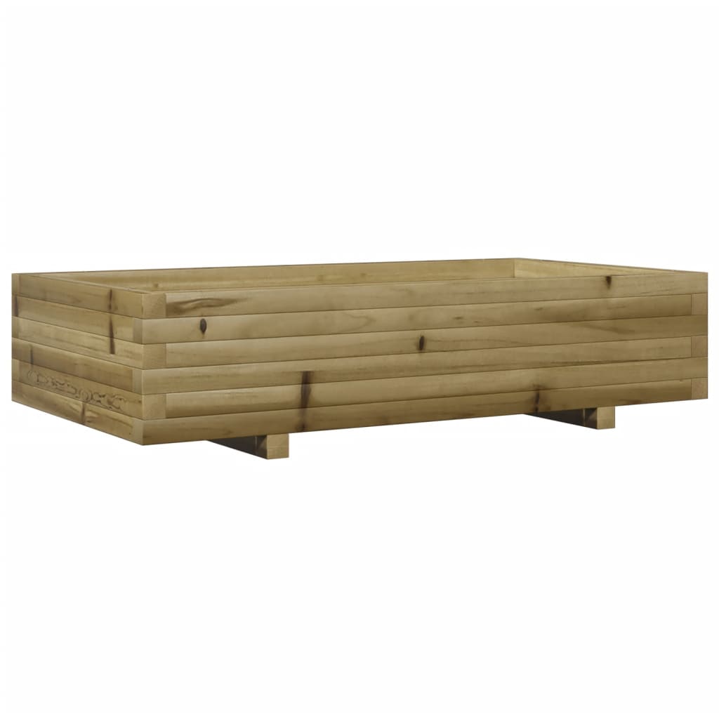 Vidaxl plantenbak 110x60x26,5 cm geïmpregneerd groenenhout