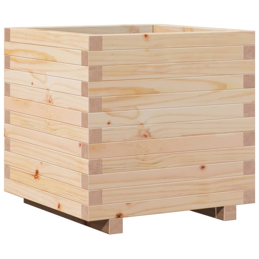 Vidaxl plantenbak 50x50x49,5 cm massief groenhout