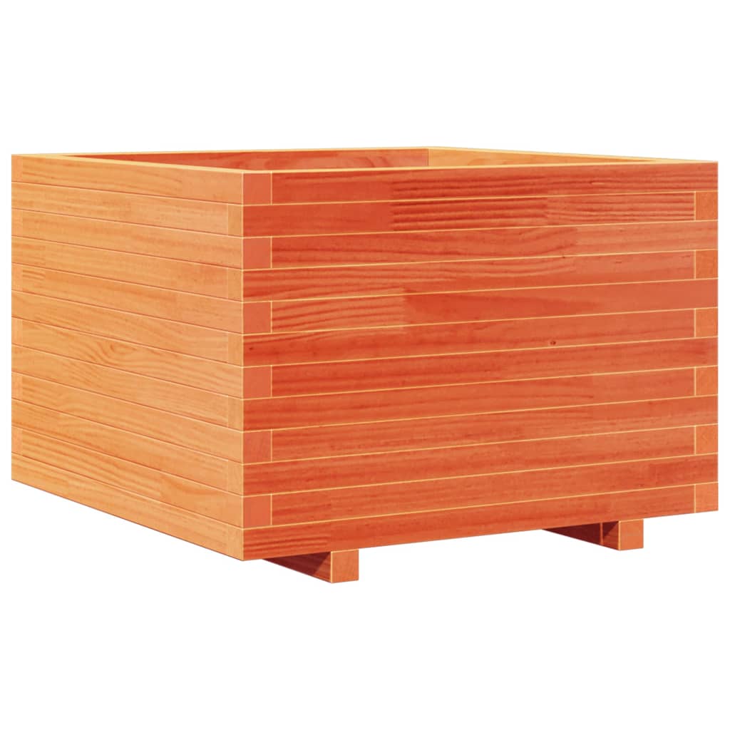 Vidaxl plantenbak 70x70x49,5 cm massief groenhout wasbruin