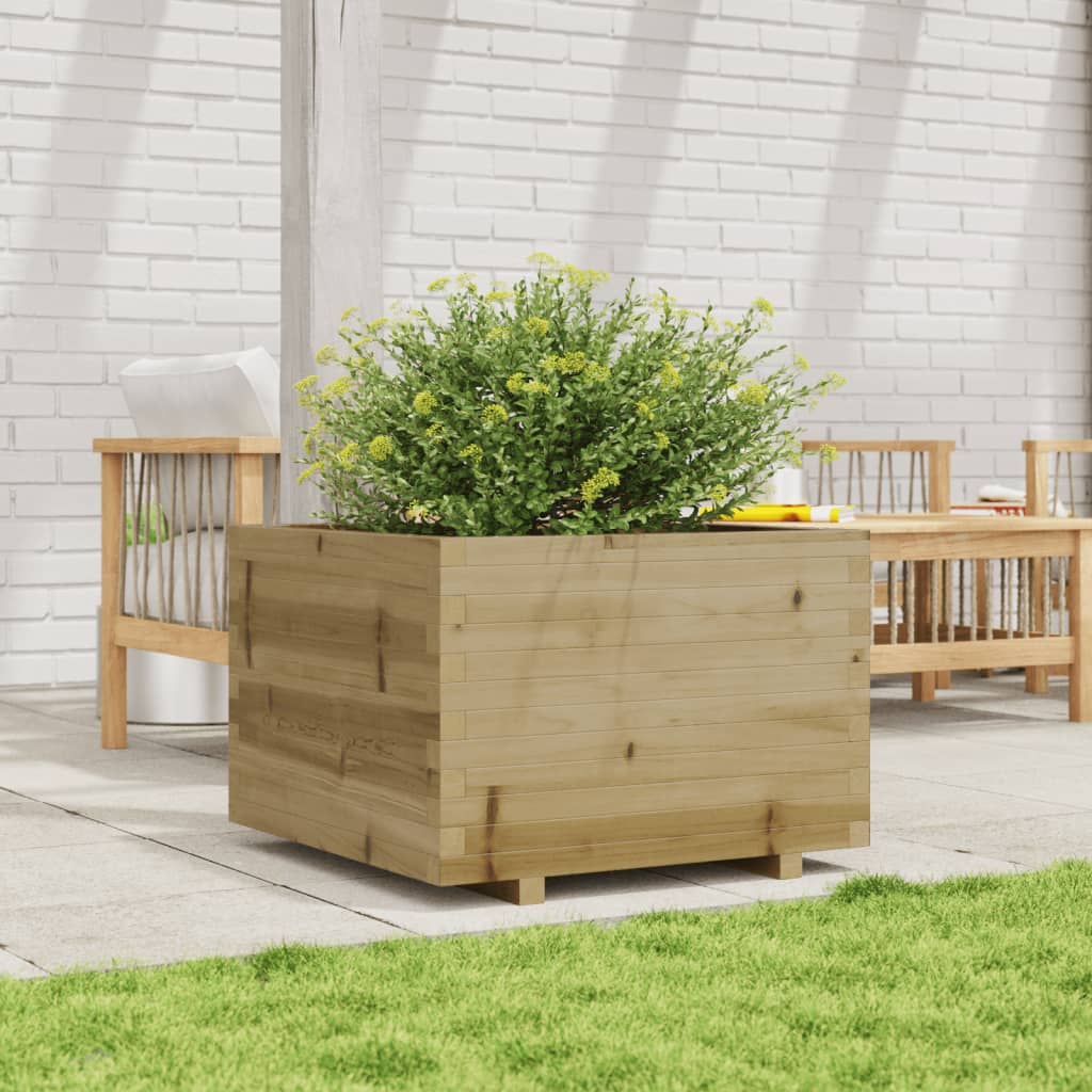 Vidaxl plantenbak 70x70x49,5 cm geïmpregneerd groenenhout