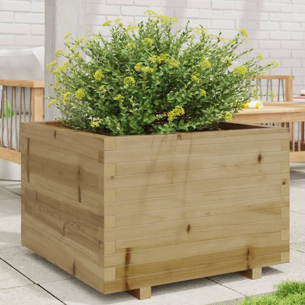 Vidaxl plantenbak 70x70x49,5 cm geïmpregneerd groenenhout