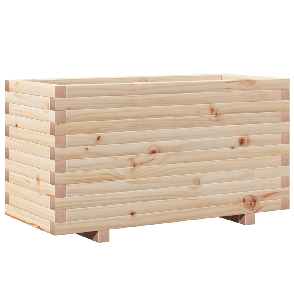 Vidaxl plantenbak 90x40x49,5 cm massief groenhout