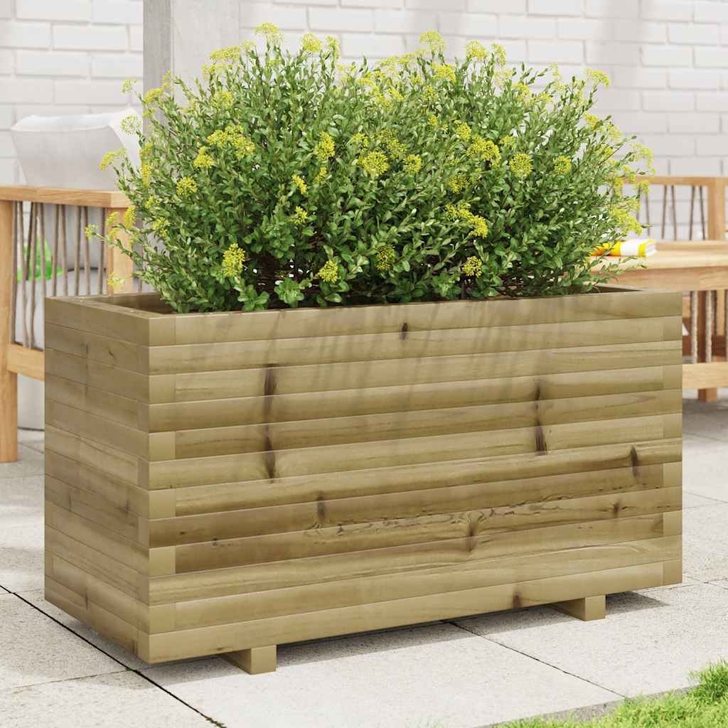 Vidaxl plantenbak 90x40x49,5 cm geïmpregneerd groenenhout