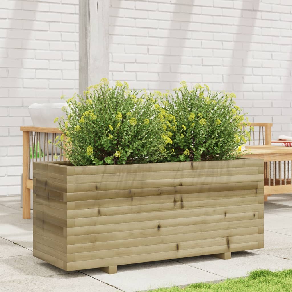 Vidaxl plantenbak 110x40x49,5 cm geïmpregneerd groenenhout