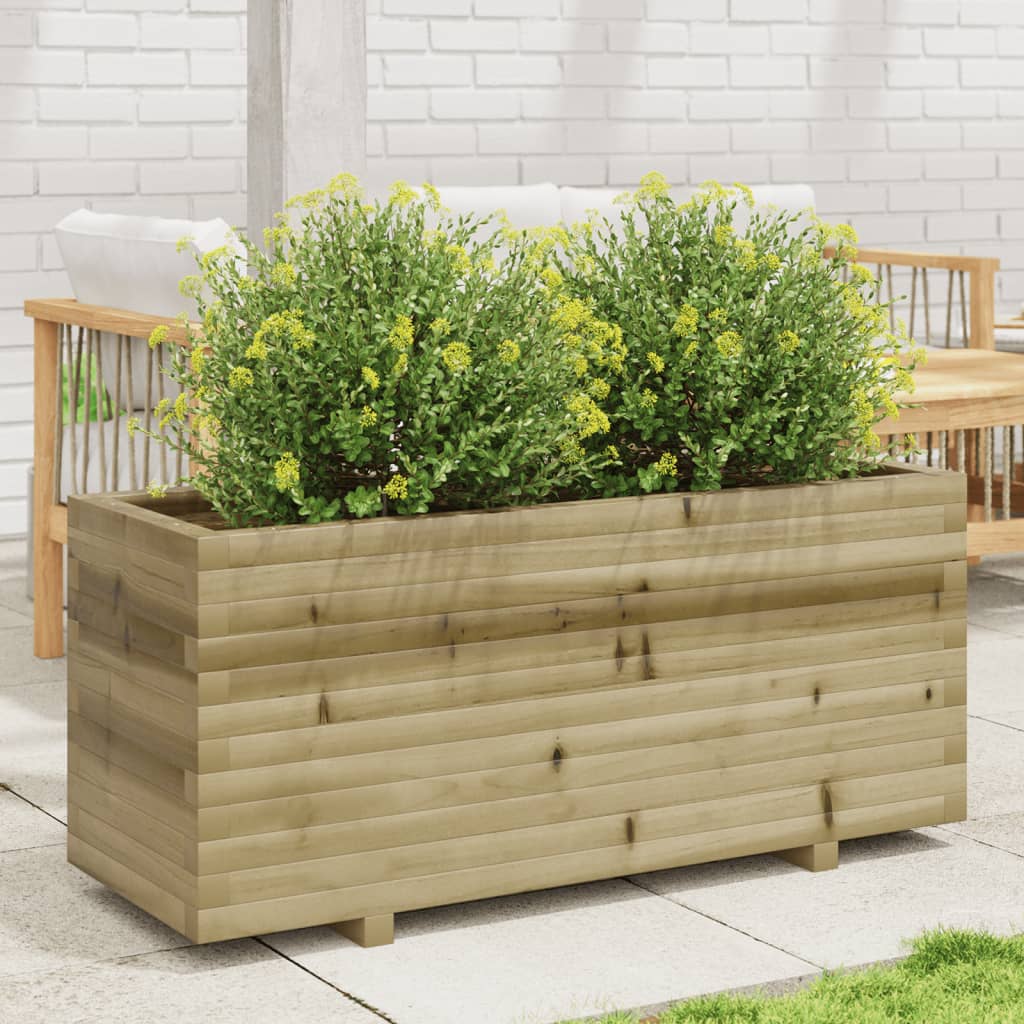 Vidaxl plantenbak 110x40x49,5 cm geïmpregneerd groenenhout
