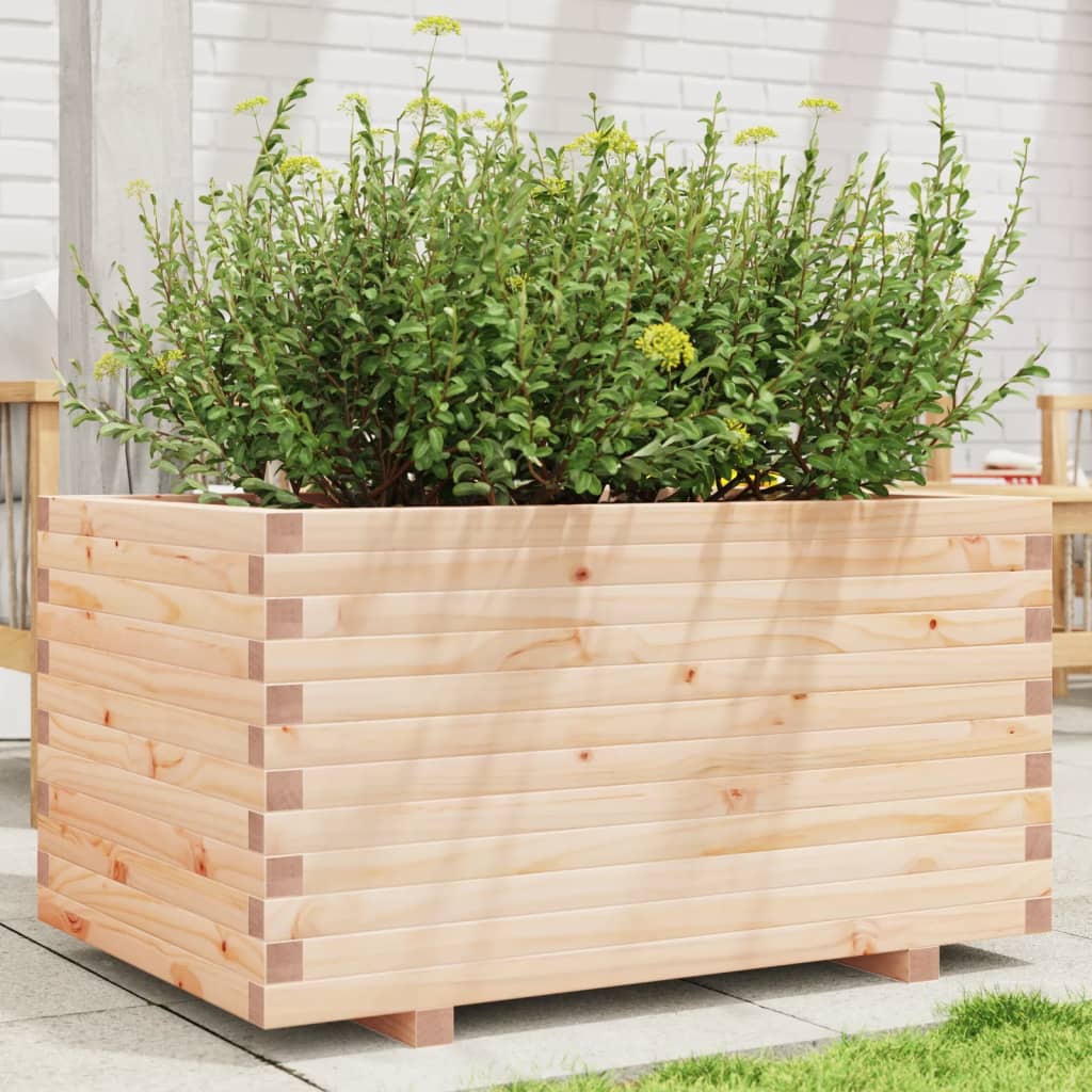 VidaXL Plantenbak 90x60x49,5 cm massief groenhout