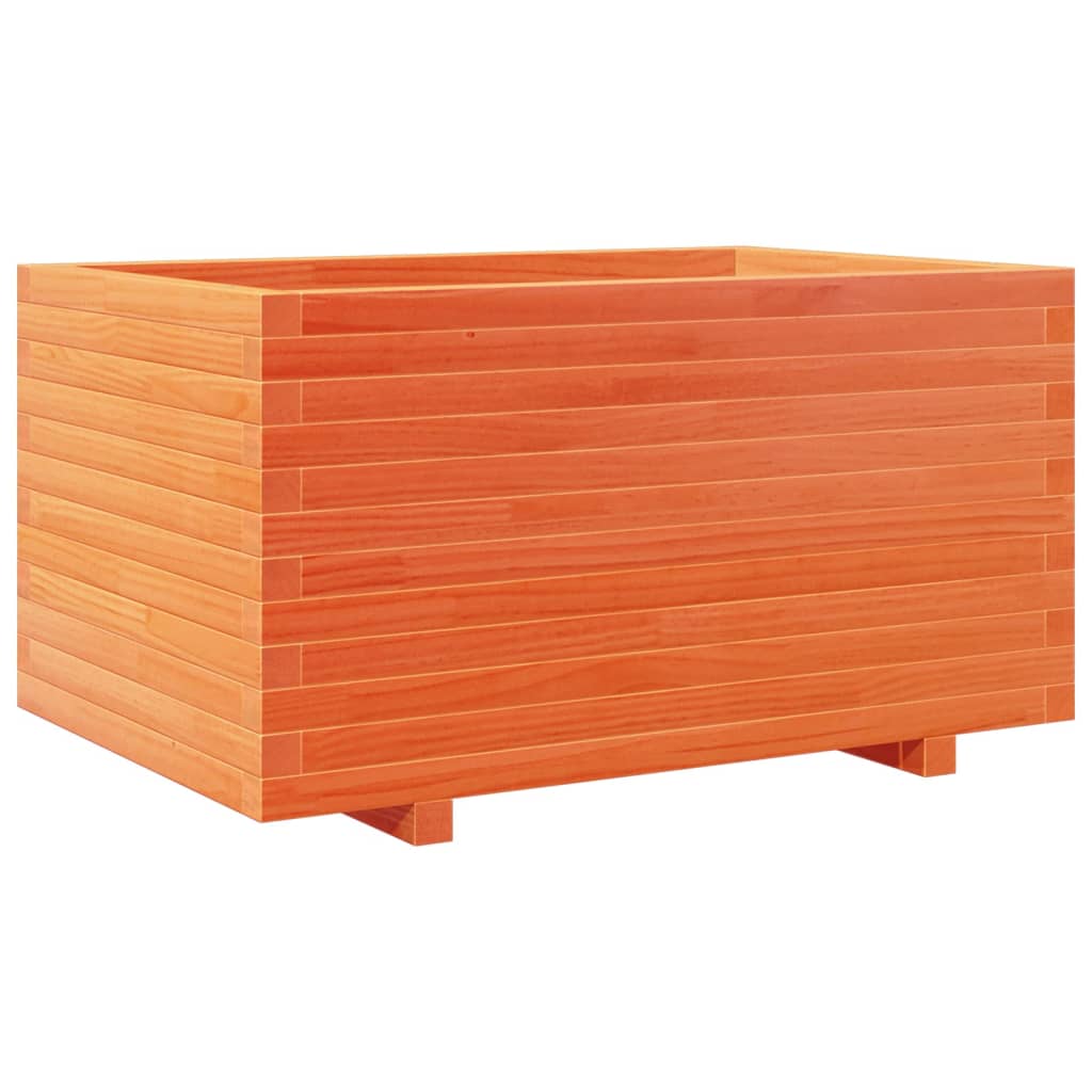 VidaXL Plantenbak 90x60x49,5 cm massief groenhout wasbruin