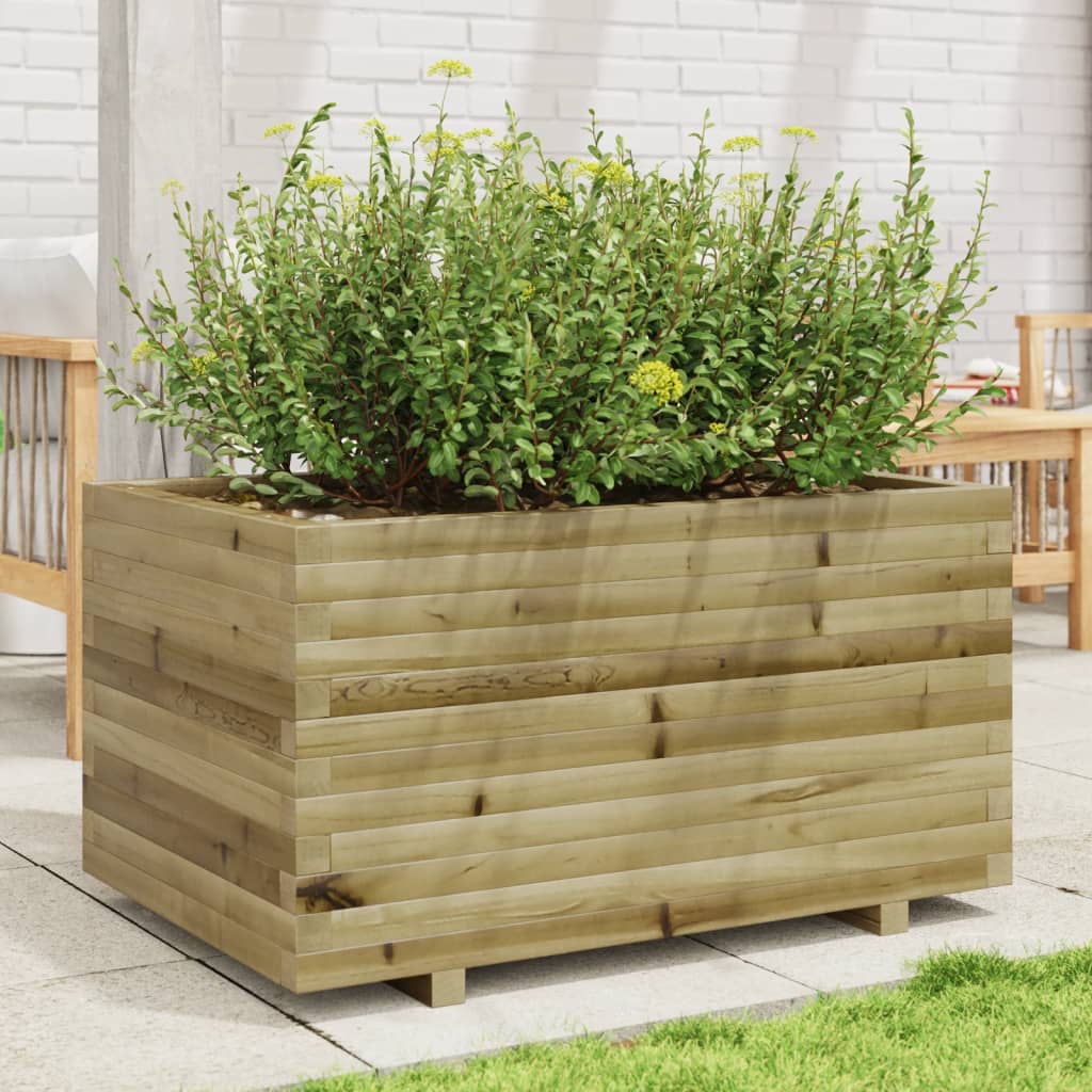 Vidaxl plantenbak 90x60x49,5 cm geïmpregneerd groenenhout