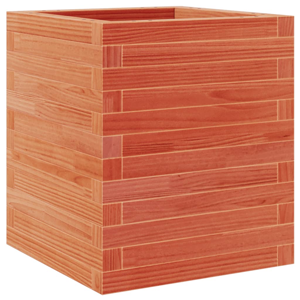 VidaXL Plantenbak 40x40x46 cm massief groenhout wasbruin