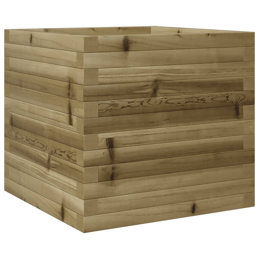VidaXL Plantenbak 50x50x46 cm geïmpregneerd groenenhout