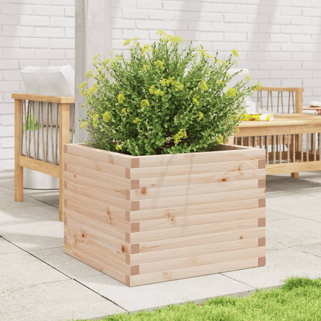 VidaXL Plantenbak 60x60x46 cm massief groenhout