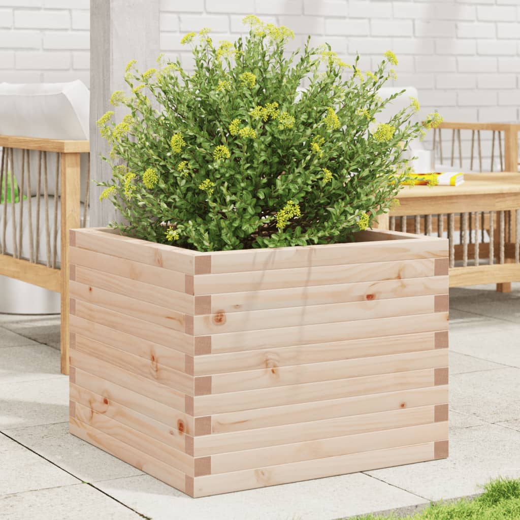 VidaXL Plantenbak 60x60x46 cm massief groenhout
