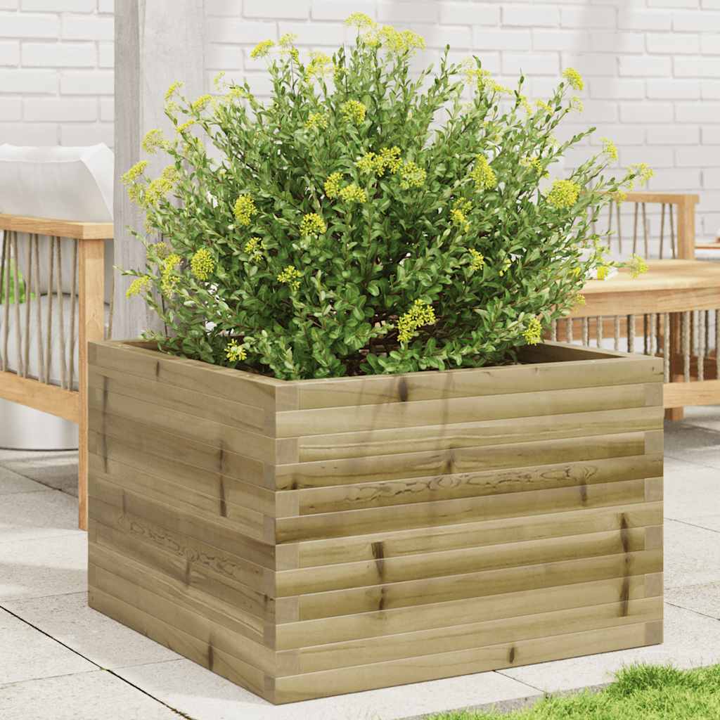 Vidaxl plantenbak 70x70x46 cm geïmpregneerd grenenhout