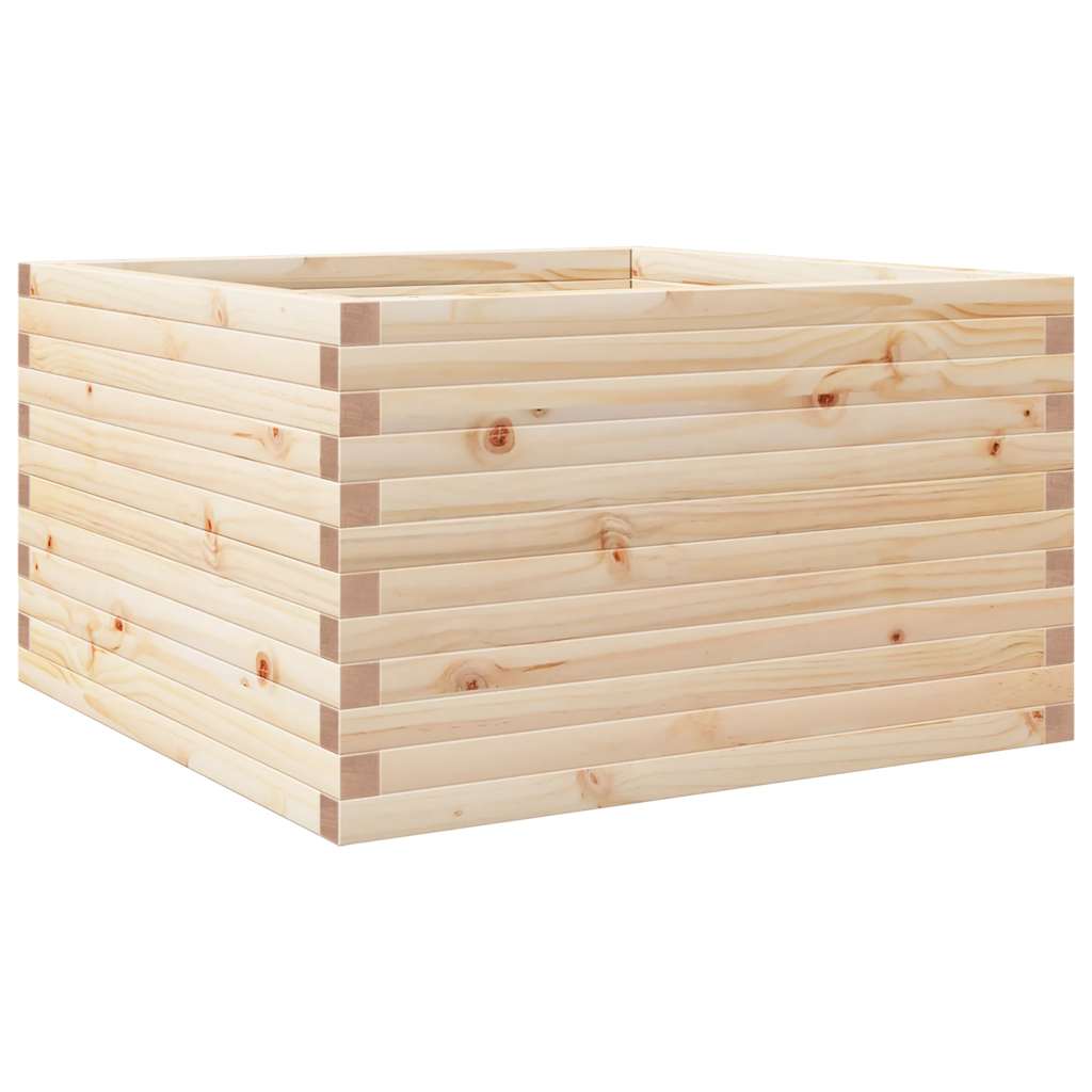 Vidaxl plantenbak 80x80x46 cm massief grenenhout